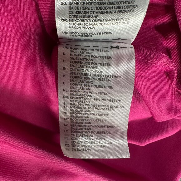 Adidas Polo Shirt Mens Large Pure Motion Pink Stretch Short Sleeve Golf Logo - Picture 5 of 7